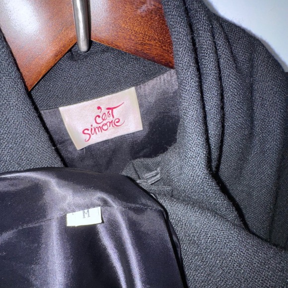 C'est Simone Opera Cape Genuine Mink Tail Fringe Luxury Vintage Evening Wrap - Picture 12 of 14